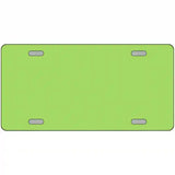 Lime Green Solid Metal Novelty License Plate 12" x 6" (LP)