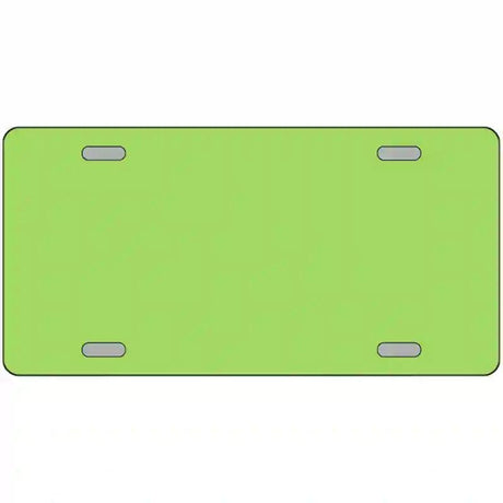 Lime Green Solid Metal Novelty License Plate 12" x 6" (LP)
