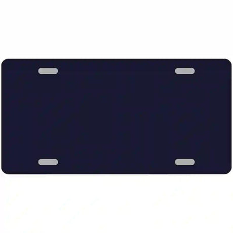 Navy Blue Solid Metal Novelty License Plate 12" x 6" (LP)