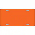 Orange Solid Metal Novelty License Plate 12" x 6" (LP)