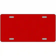 Red Solid Metal Novelty License Plate 12" x 6" (LP)