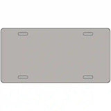 Gray Solid Metal Novelty License Plate 12" x 6" (LP)