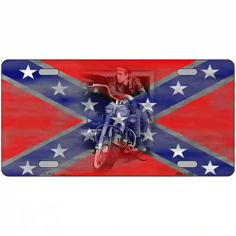 Rebel With A Cause Metal Novelty License Plate 12" x 6" (LP)