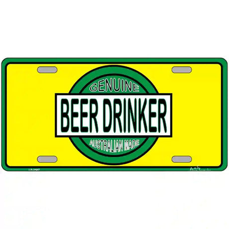 Beer Metal Novelty License Plate 12" x 6" (LP)