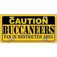 Caution Buccaneers Metal Novelty License Plate 12" x 6" (LP)