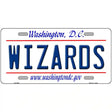 Wizards Washington DC State Metal Novelty License Plate 12" x 6" (LP)