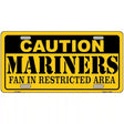 Caution Mariners Fan Metal Novelty License Plate 12" x 6" (LP)