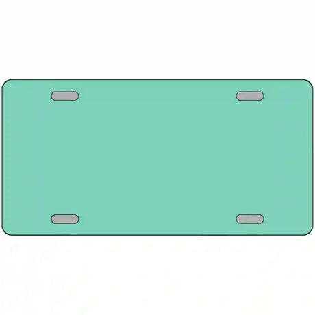 Mint Solid Metal Novelty License Plate 12" x 6" (LP)