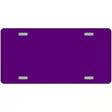 Purple Solid Metal Novelty License Plate 12" x 6" (LP)