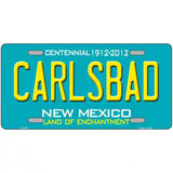 Carlsbad New Mexico Teal Novelty Metal License Plate 12" x 6" (LP)