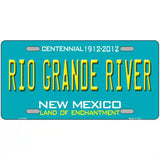 Rio Grande River New Mexico Teal Novelty Metal License Plate 12" x 6" (LP)