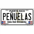 Penuelas Puerto Rico Metal Novelty License Plate 12" x 6" (LP)
