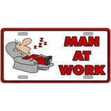 Man At Work Metal Novelty License Plate 12" x 6" (LP)