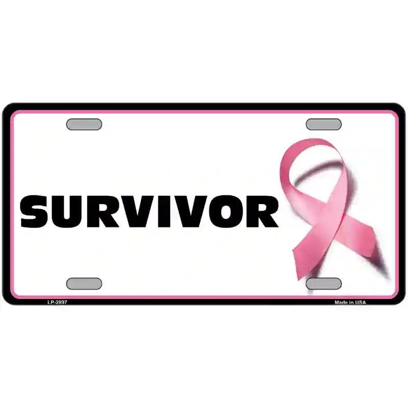 Survivor Metal Vanity License Plate Sign 12" x 6" (LP)