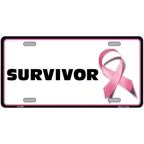 Survivor Metal Vanity License Plate Sign 12" x 6" (LP)