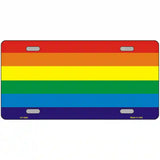 Rainbow Flag Metal Novelty License Plate 12" x 6" (LP)