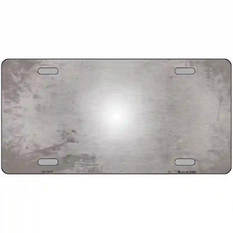 Gray White Fade Scratched License Plate Metal Novelty 12" x 6" (LP)