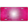 Pink White Fade Scratched License Plate Metal Novelty 12" x 6" (LP)