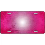 Pink White Fade Scratched License Plate Metal Novelty 12" x 6" (LP)