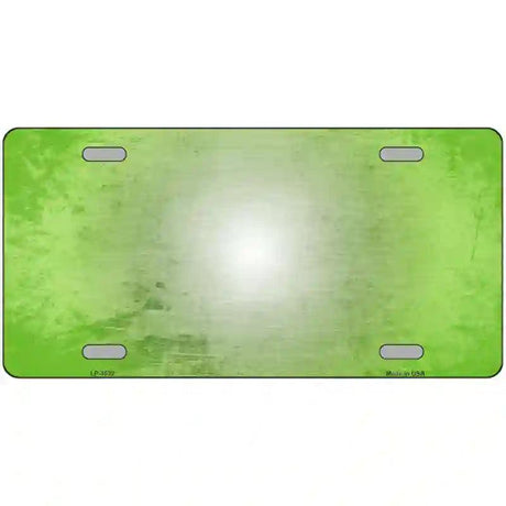 Lt Green White Fade Scratched License Plate Metal Novelty 12" x 6" (LP)
