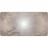 Tan White Fade Scratched License Plate Metal Novelty 12" x 6" (LP)