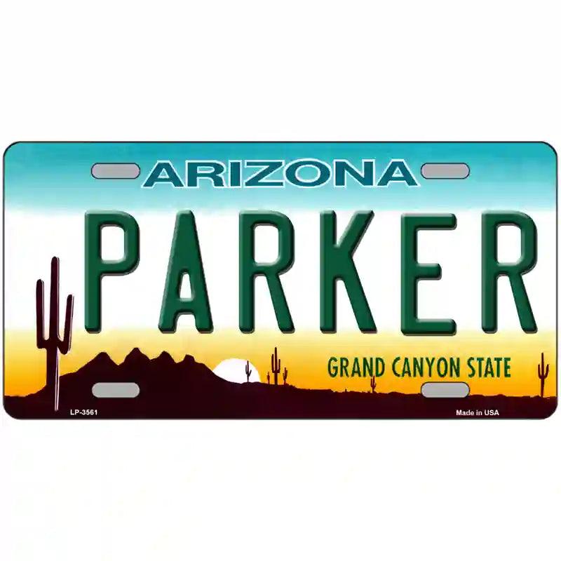 Parker Arizona Novelty Metal License Plate 12" x 6" (LP)