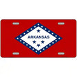 Arkansas State Flag Metal Novelty License Plate 12" x 6" (LP)