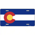 Colorado State Flag Metal Novelty License Plate 12" x 6" (LP)