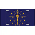 Indiana State Flag Metal Novelty License Plate 12" x 6" (LP)