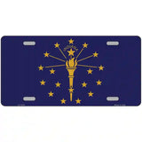 Indiana State Flag Metal Novelty License Plate 12" x 6" (LP)