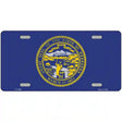 Nebraska State Flag Metal Novelty License Plate 12" x 6" (LP)