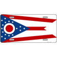 Ohio State Flag Metal Novelty License Plate 12" x 6" Automotive (LP)