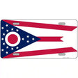 Ohio State Flag Metal Novelty License Plate 12" x 6" (LP)