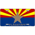Flagstaff Arizona State Flag Metal Novelty License Plate 12" x 6" (LP)