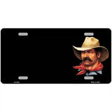 Cowboy Offset Metal Novelty License Plate 12" x 6" (LP)
