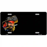 Pirate with Knife Offset Metal Novelty License Plate 12" x 6" (LP)