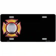 Fire Maltese Cross Offset Metal Novelty License Plate 12" x 6" (LP)