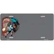 Lacrosse Offset Metal Novelty License Plate 12" x 6" (LP)