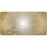 Gold White Fade Scratched License Plate Metal Novelty 12" x 6" (LP)