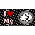 I Love My German Shorthaired Metal Novelty License Plate 12" x 6" (LP)