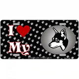 I Love My Miniature Pinscher Metal Novelty License Plate 12" x 6" (LP)