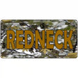 Redneck Camo Metal Novelty License Plate 12" x 6" (LP)