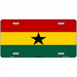 Ghana Flag Metal Novelty License Plate 12" x 6" (LP)