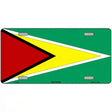 Guyana Flag Metal Novelty License Plate 12" x 6" (LP)