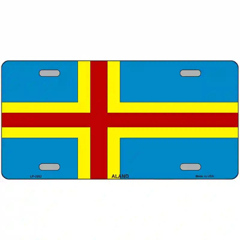 Aland Flag Metal Novelty License Plate 12" x 6" (LP)