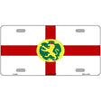 Alderney Flag Metal Novelty License Plate 12" x 6" (LP)