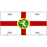 Alderney Flag Metal Novelty License Plate 12" x 6" (LP)