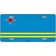 Aruba Flag Metal Novelty License Plate 12" x 6" (LP)
