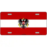Austria Flag Metal Novelty License Plate 12" x 6" (LP)