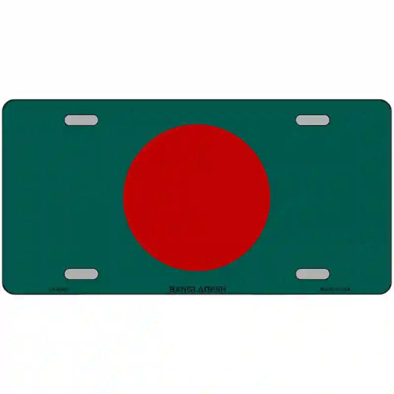 Bangladesh Flag Metal Novelty License Plate 12" x 6" (LP)